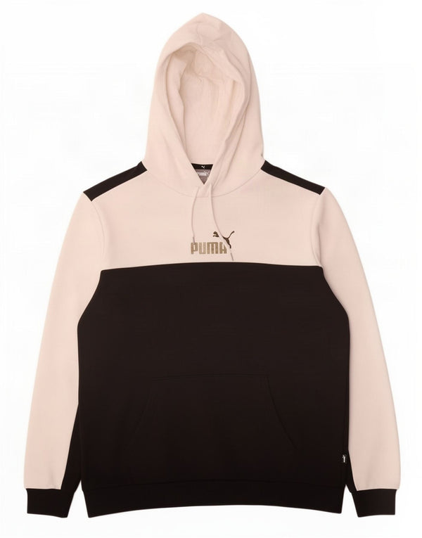Puma Herre Hættetrøje Jumper Stor Sort Colourblock Bomuld