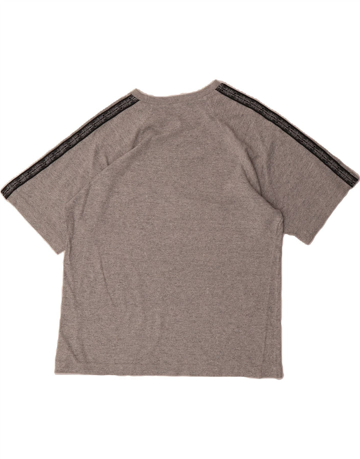 ASICS Mens Graphic T-Shirt Top Medium Grey Vintage Asics and Second-Hand Asics from Messina Hembry 