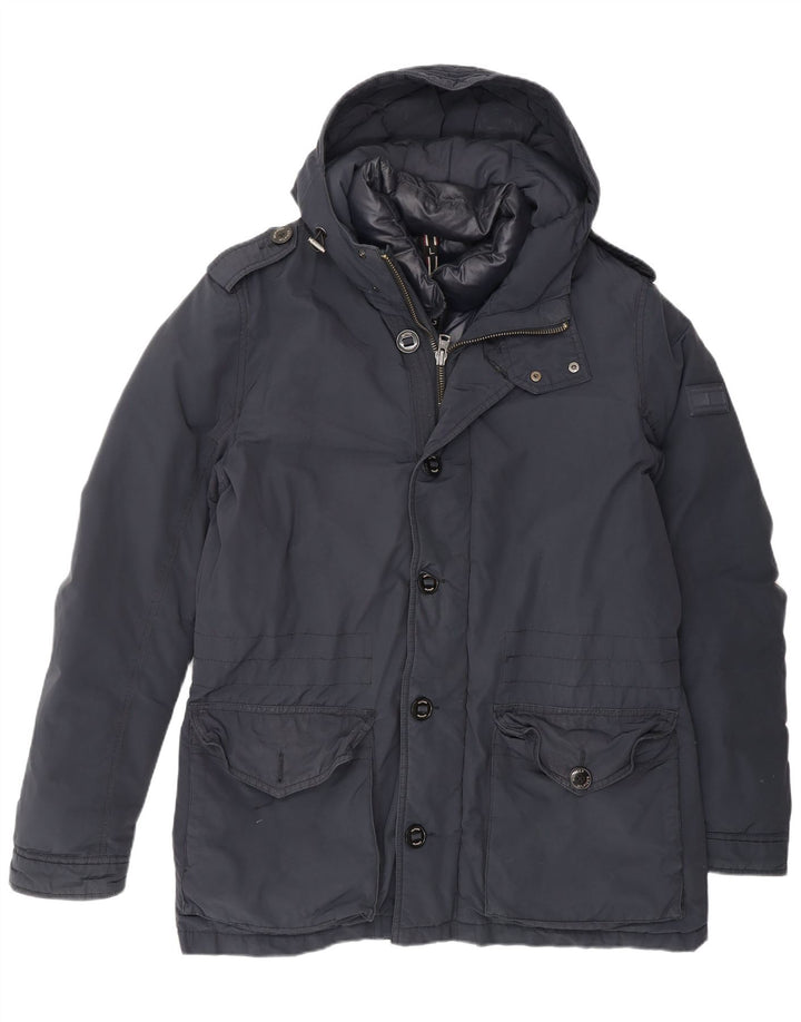 Tommy Hilfiger Herre hættepolstret jakke UK 40 Large Navy Blue