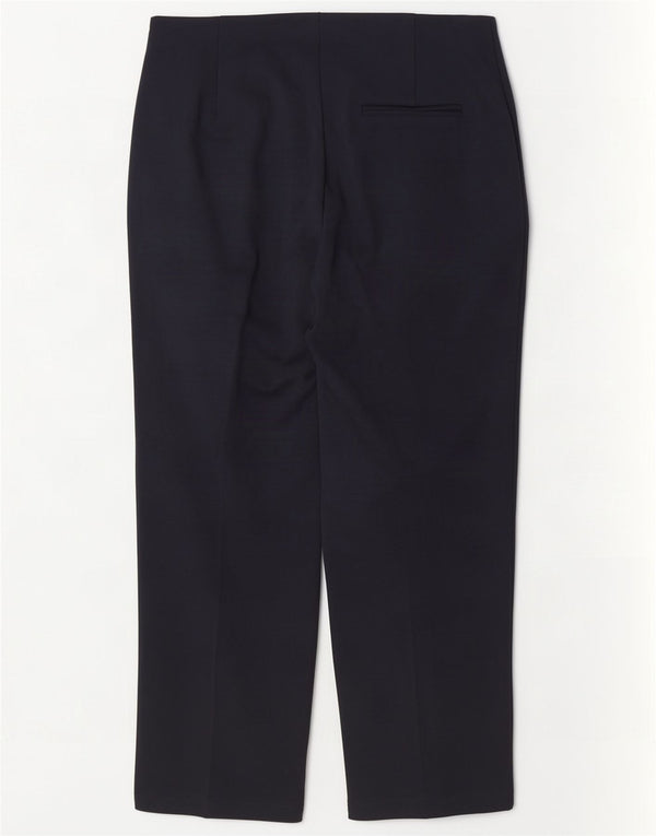 Marks & Spencer Dame Crop Chino Bukser UK 14 Large W32 L26 Navy Blue