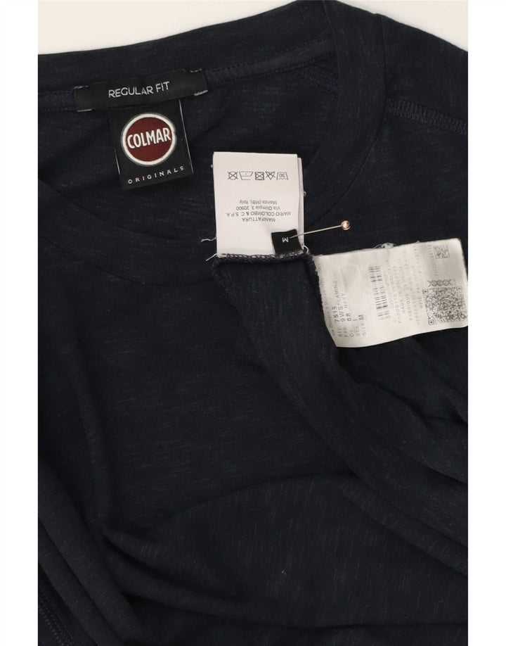 Colmar Herre Regular Fit T-Shirt Top Medium Navyblå Flecked Bomuld