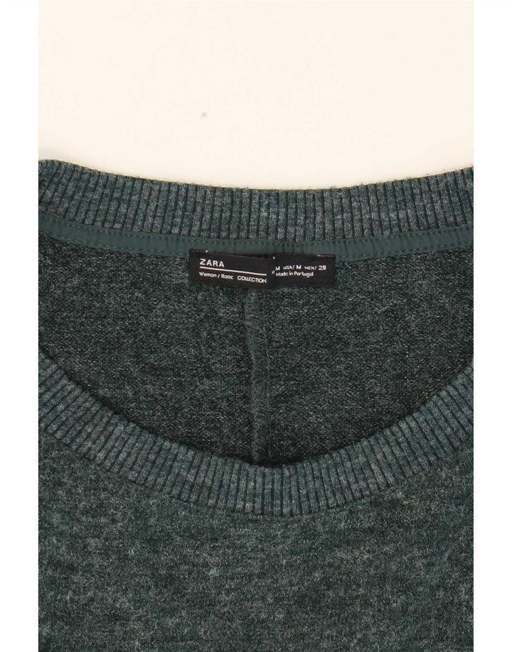 Zara Dame sweater med rund hals DK 14 Medium Grøn