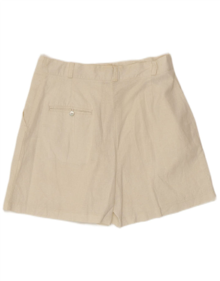 MAURITIUS Chino-shorts til kvinder IT 42 Medium W30 Hvid hør