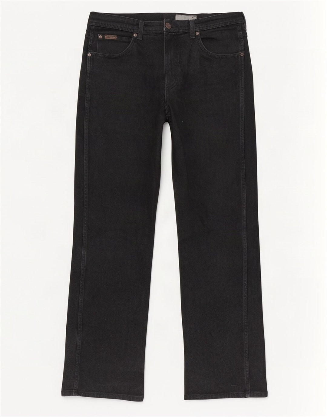 Wrangler Herre Utah Straight Jeans W36 L34 Sort Bomuld