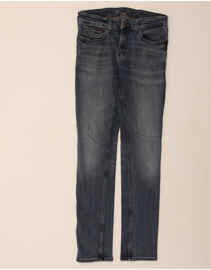 TOMMY HILFIGER Mens Slim Jeans W32 L32 Blue Cotton Vintage Tommy Hilfiger and Second-Hand Tommy Hilfiger from Messina Hembry 