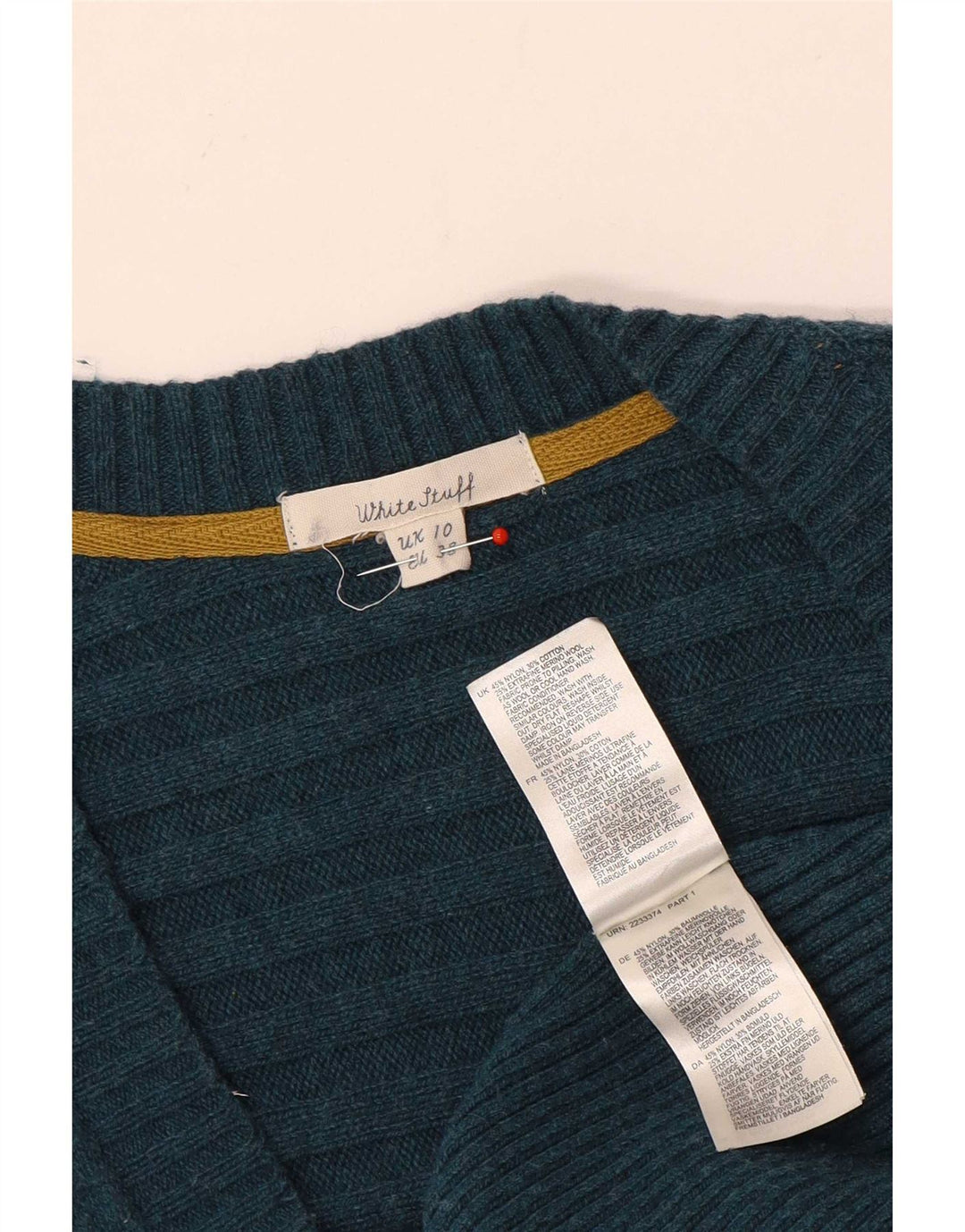 White Stuff Womens Cardigan Sweater UK 10 Small Green Nylon