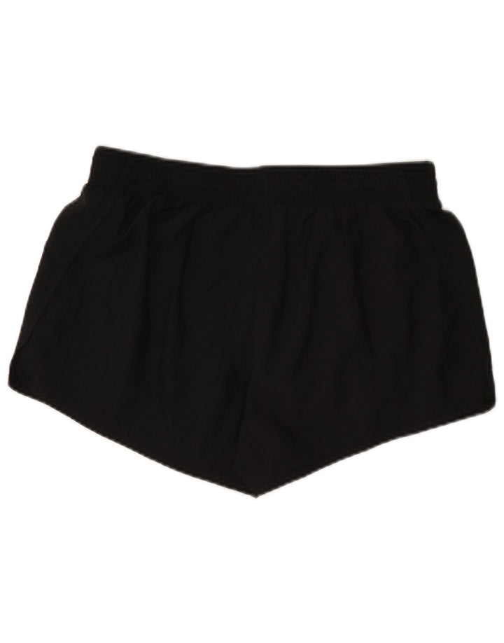 Nike Dame grafiske sportsshorts UK 14 Large Black Nylon