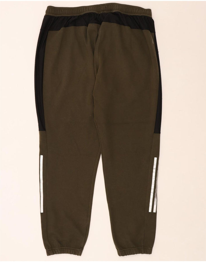 ADIDAS Træningsdragt til mænd Joggers 2XL Khaki Colourblock Polyester