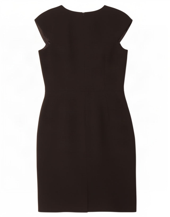 Calvin Klein Womens Sheath Dress UK 12 Medium Black Polyester