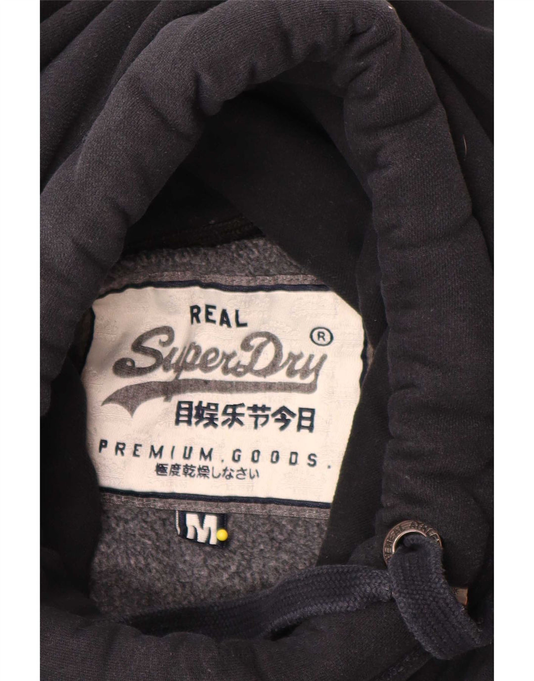 Superdry hættetrøje til mænd Medium marineblå bomuld
