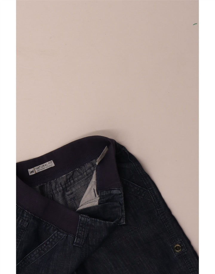 LEE chinoshorts med naturlig pasform til kvinder W28 Medium marineblå bomuld