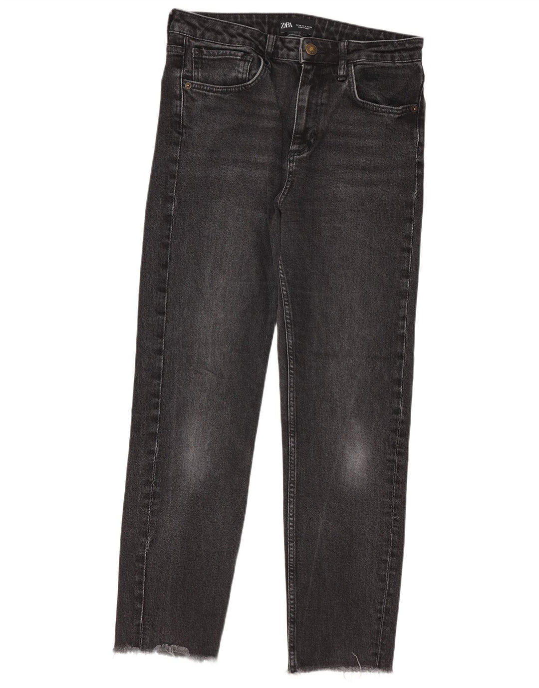 Zara Dame Slim Jeans EU 40 Medium W30 L27 Sort