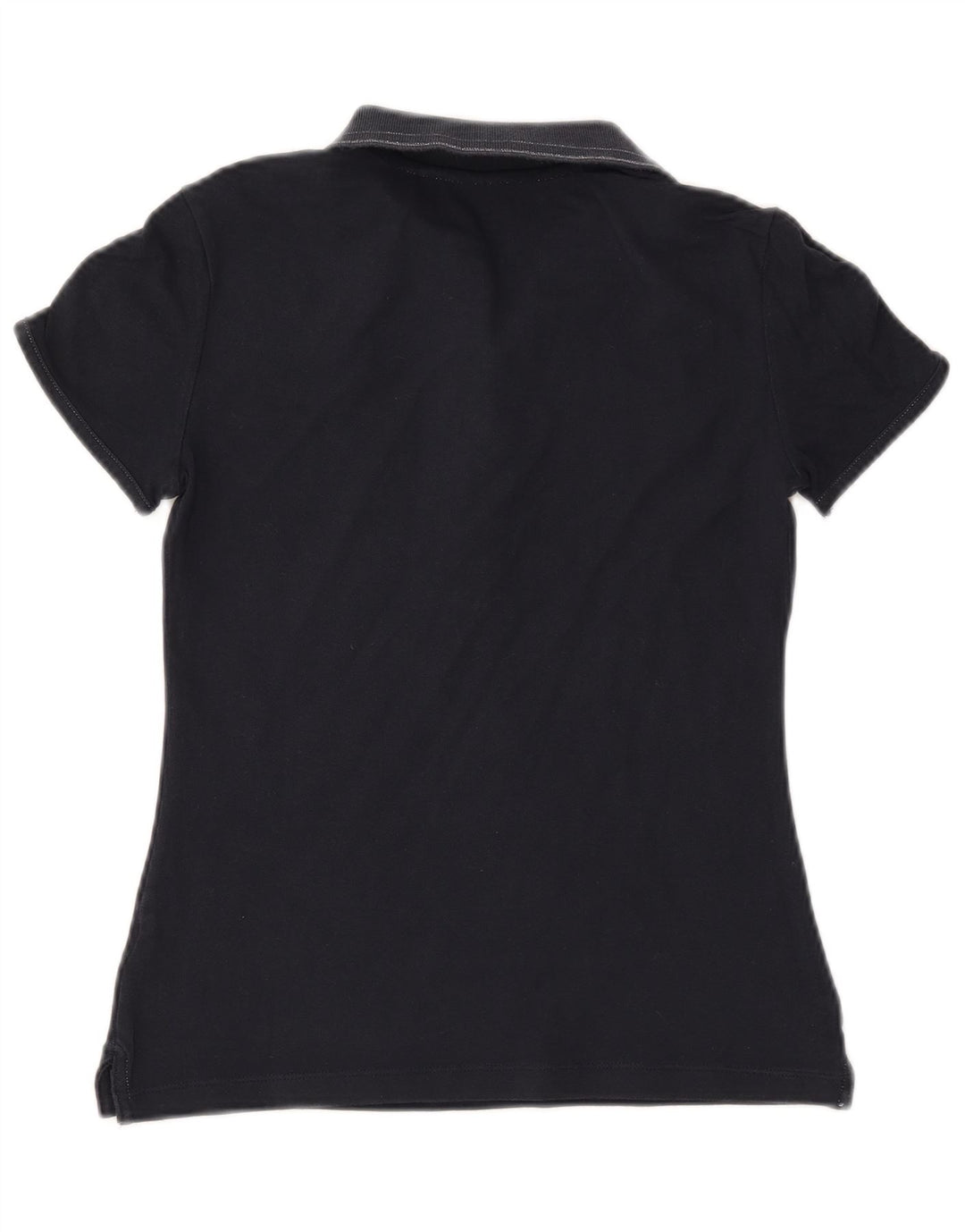 CHAMPION Womens Heritage Fit Polo Shirt UK 12 Medium Navy Blue