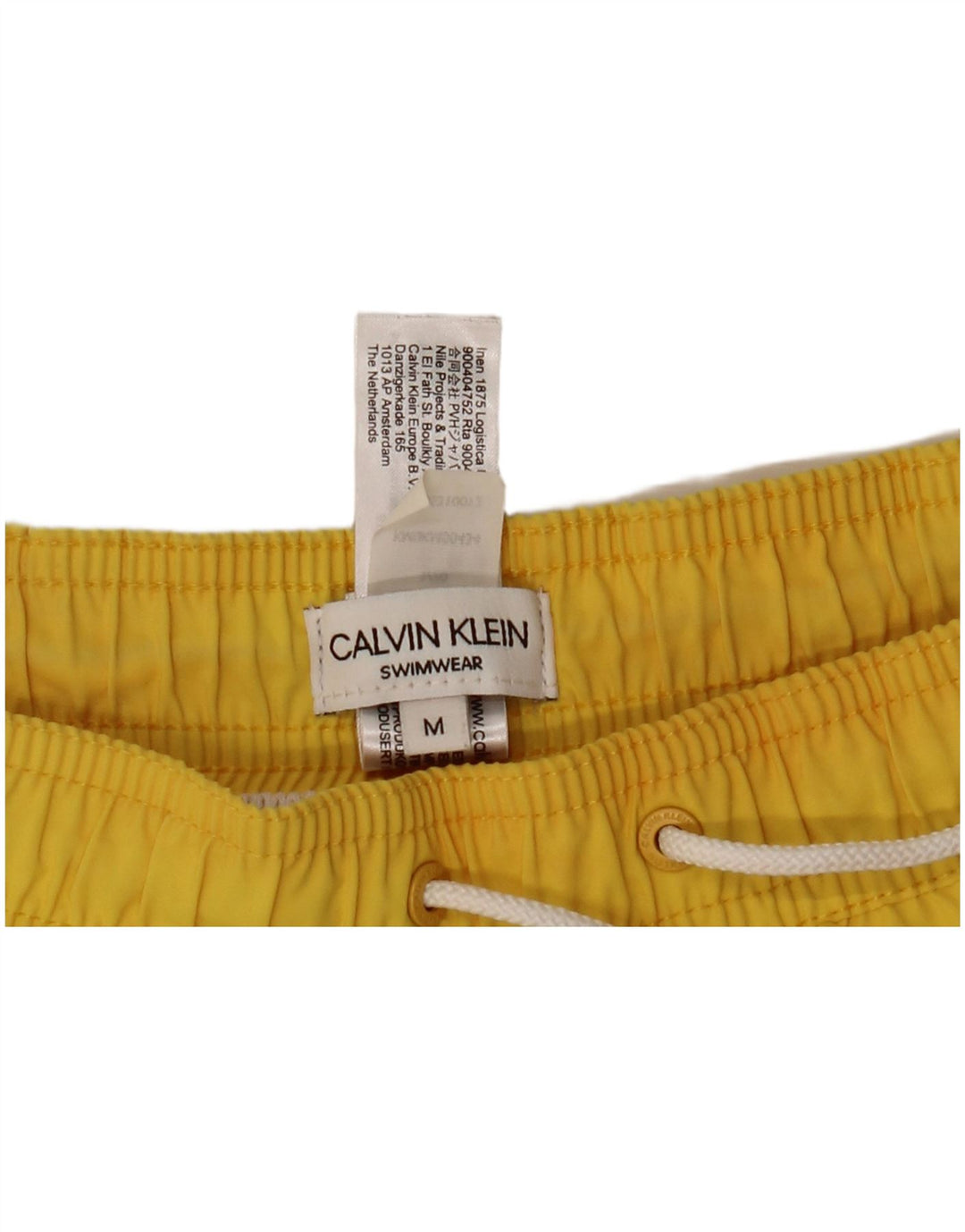 CALVIN KLEIN Grafiske badeshorts til mænd Medium Gul Colourblock