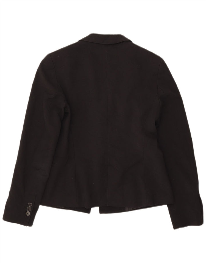 Zara Dame 1 Knap Blazer Jacket UK 12 Medium Sort