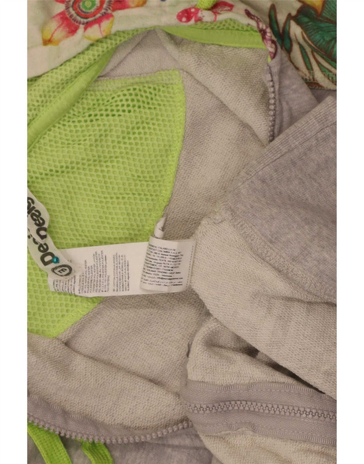 Desigual Dame Hættetrøje Sweater UK 12 Medium Multicolored Floral