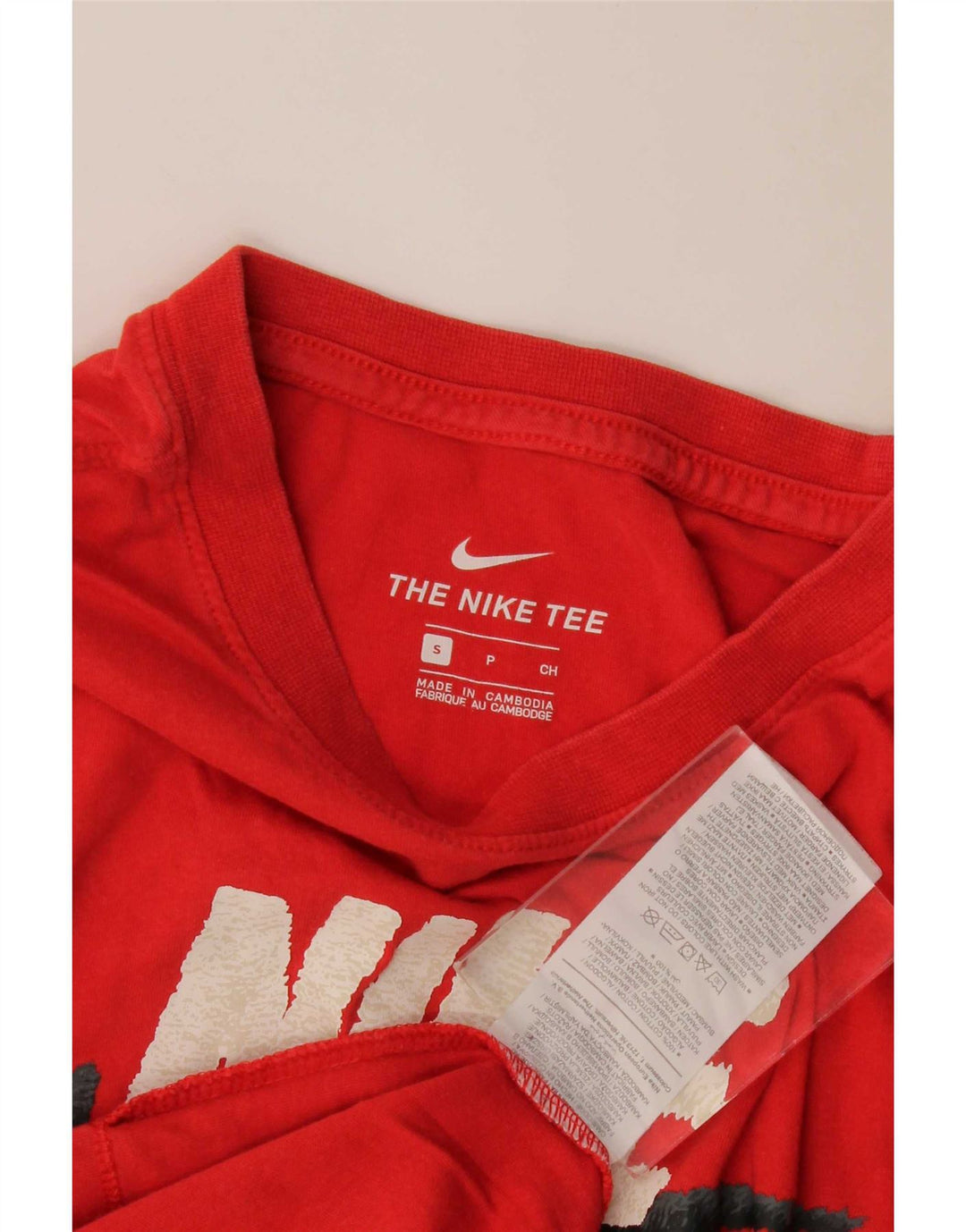 Nike grafisk t-shirt top til mænd, lille rød bomuld