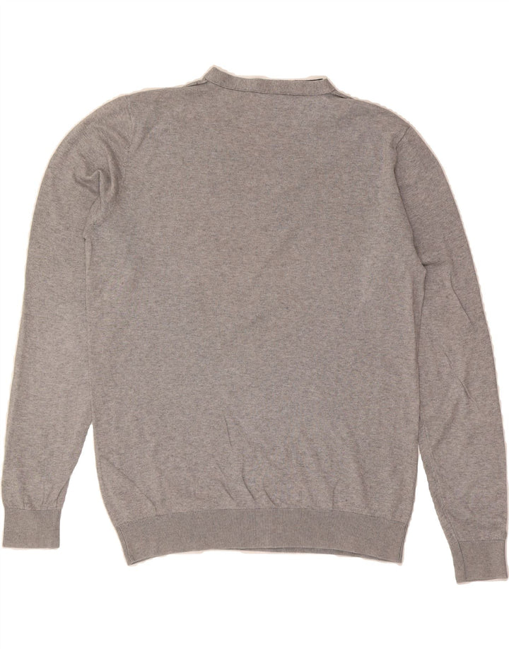 GAS Mens Crew Neck Jumper Sweater XL Grey Cotton Vintage Gas and Second-Hand Gas from Messina Hembry 