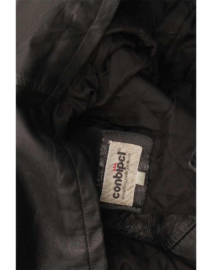 Conbipel Dame Loose Fit Læderjakke IT 42 Medium Sort