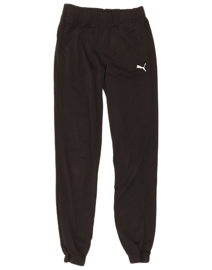 Puma Drenge Træningsdragt Bukser Joggers 13-14 År Sort Polyester