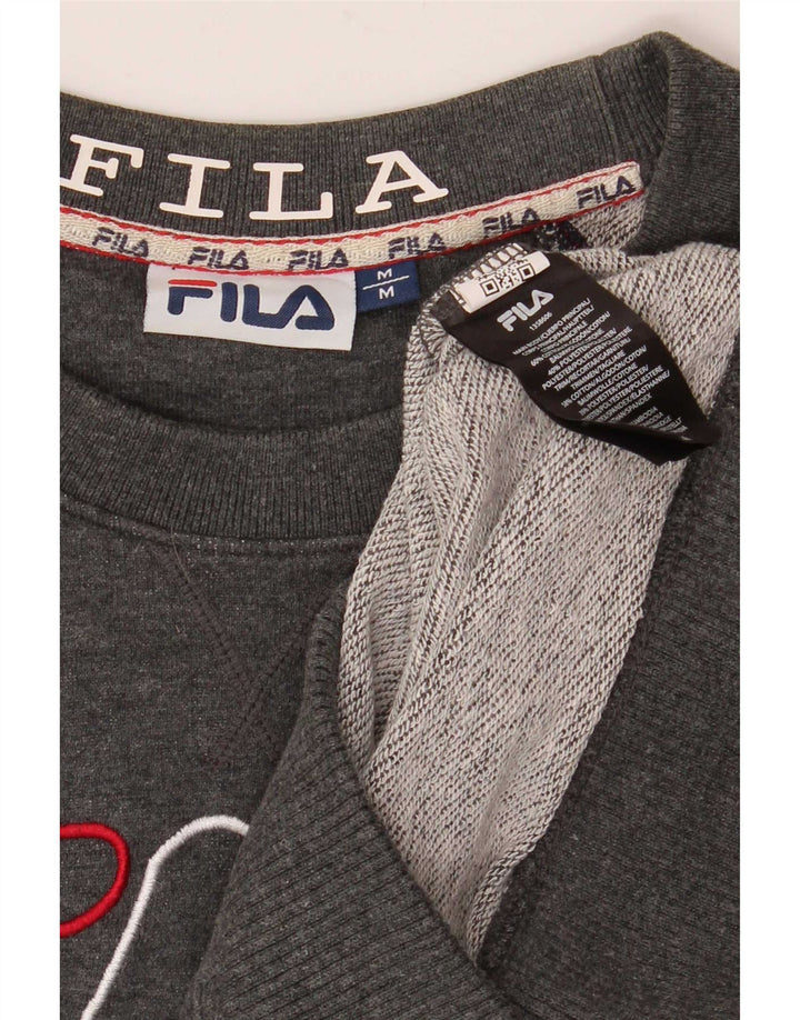 Fila Herre grafisk sweatshirt Jumper Medium Grey Flecked Bomuld