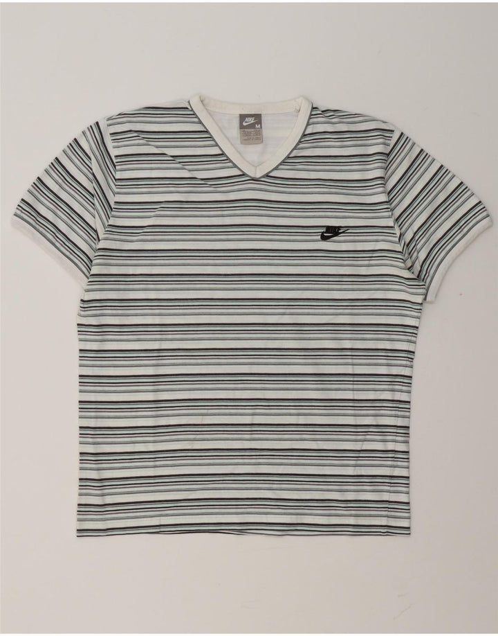 Nike Herre T-shirt Top Medium Flerfarvet Stribet
