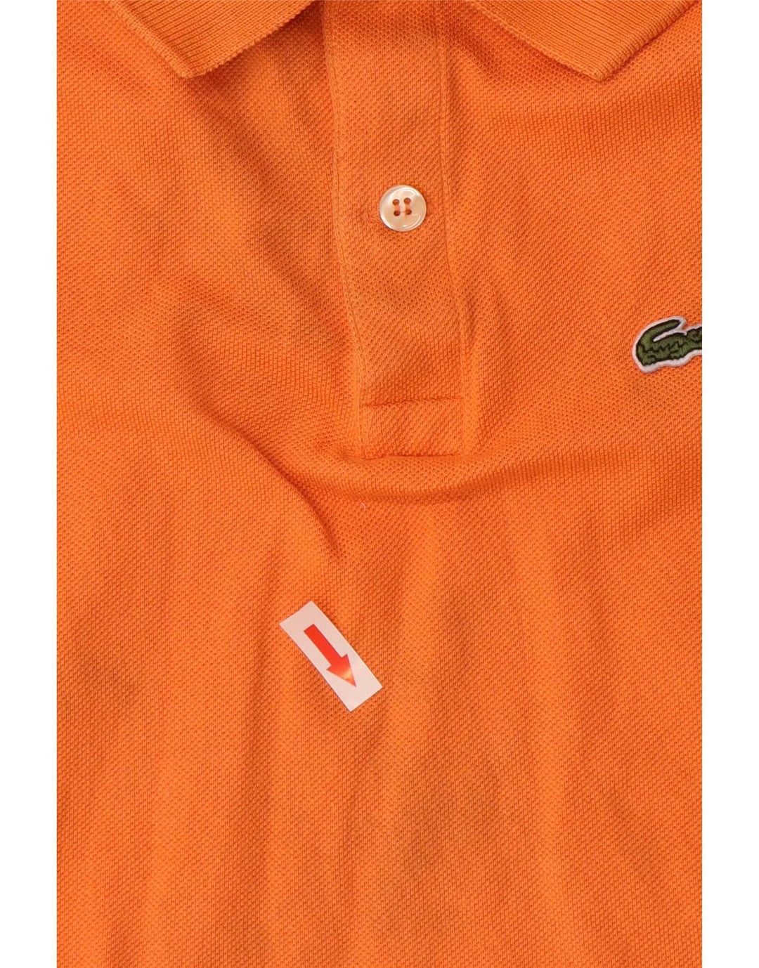 Lacoste Drenge Polo Shirt 13-14 År Orange Bomuld