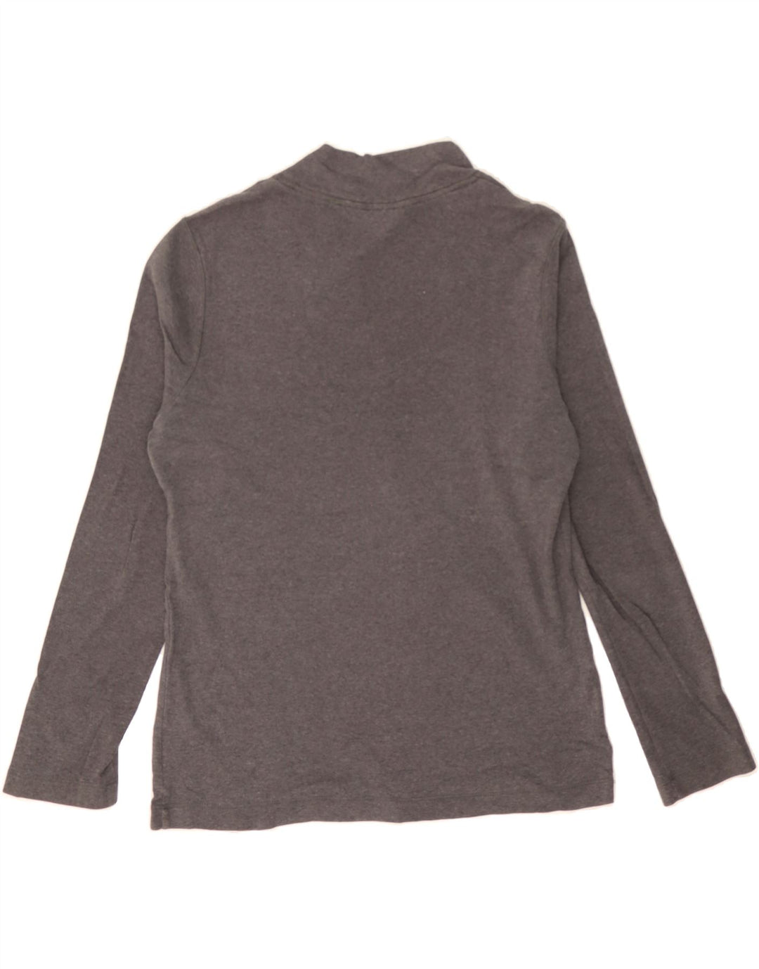 EDDIE BAUER Womens Top Long Sleeve UK 14 Medium Grey Cotton Vintage Eddie Bauer and Second-Hand Eddie Bauer from Messina Hembry 