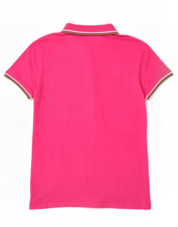 Diadora Dame Polo Shirt UK 14 Large Pink Bomuld