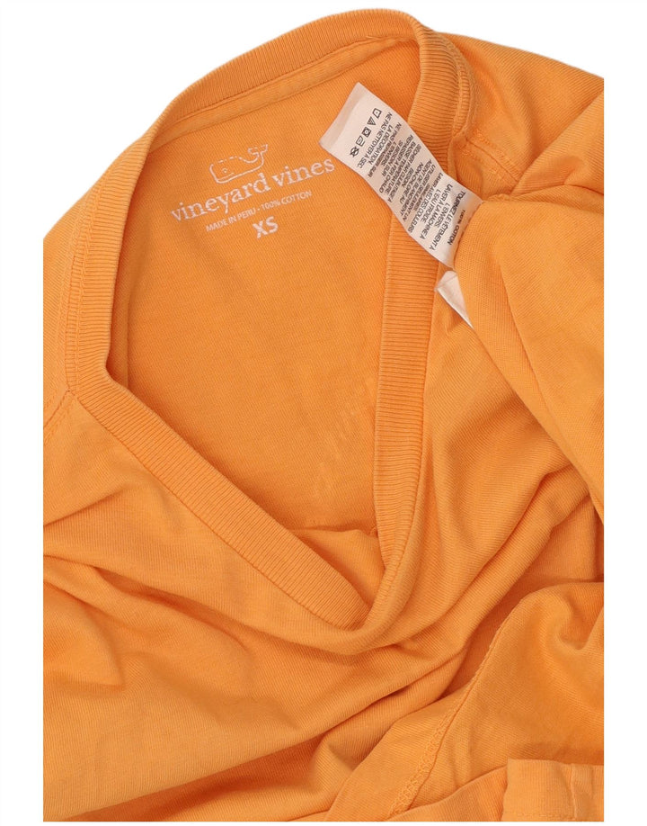 Vineyard Vines Herre Grafisk Top Langærmet XS Orange Bomuld