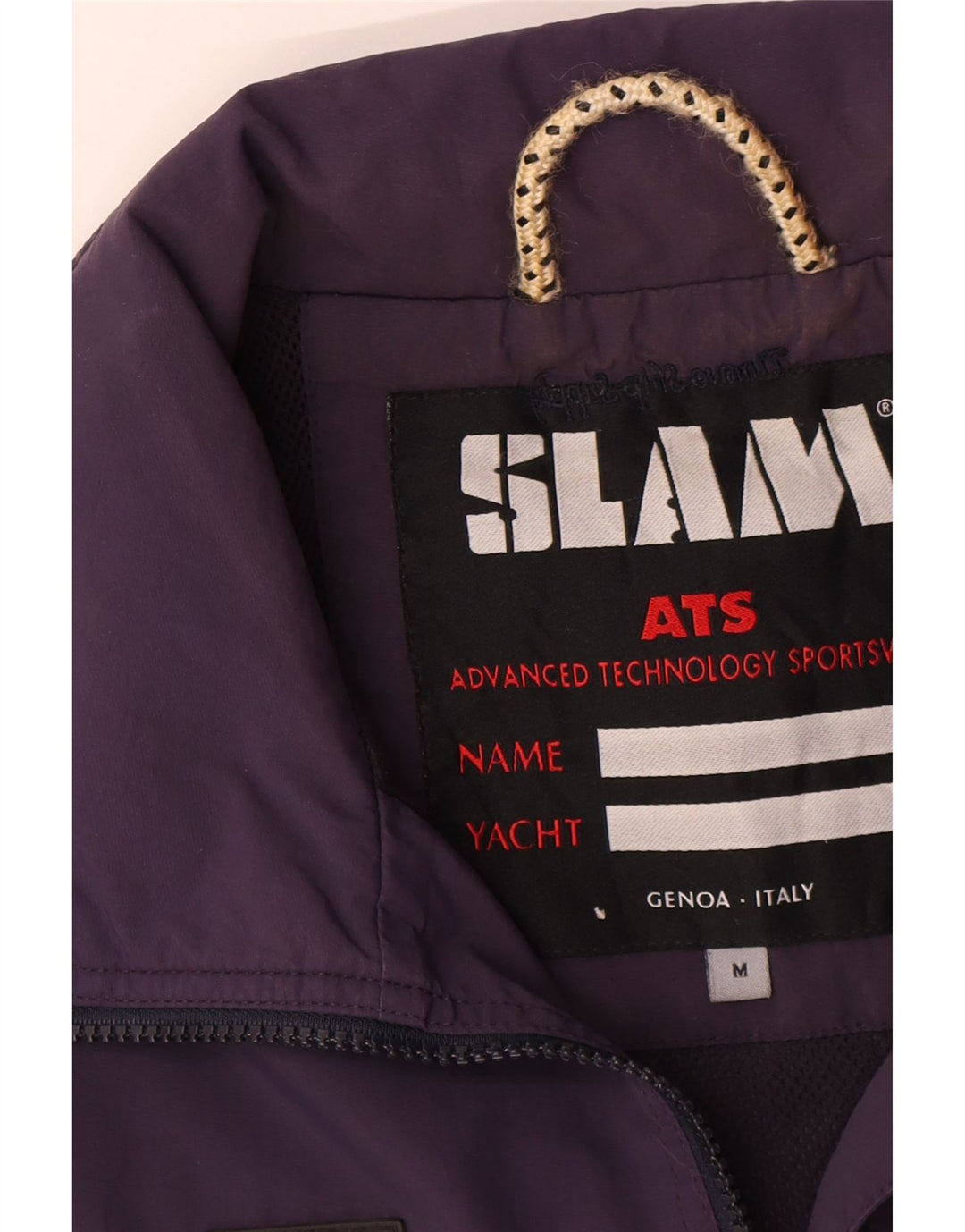 Slam Herre Bomber Jacket UK 38 Medium Lilla Nylon