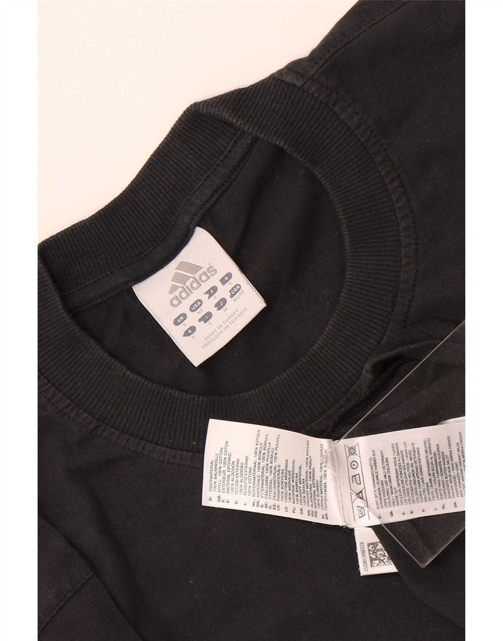 Adidas herre T-shirt top lille sort bomuld