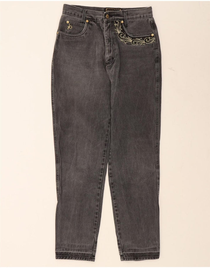 ROCCOBAROCCO Womens High Rise Tapered Jeans IT 46 Large W32 L30 Grey Vintage Roccobarocco and Second-Hand Roccobarocco from Messina Hembry 