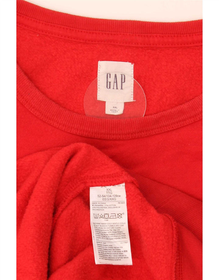 Gap Herre Grafisk Sweatshirt Jumper 2XL Rød Bomuld