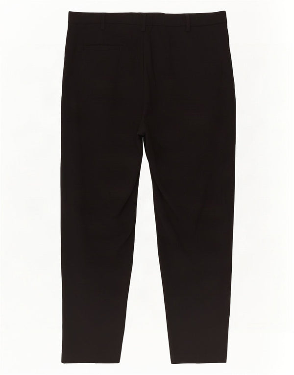 Marks & Spencer Kvinder Højtaljede Suit Bukser UK 16 Large W34 L27 Sort