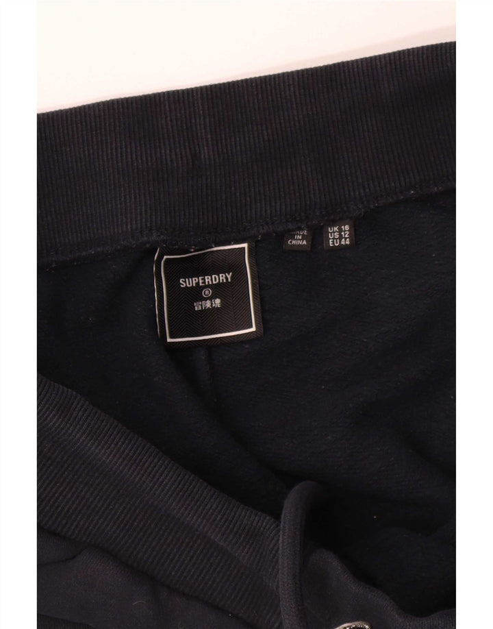 Superdry træningsdragt til kvinder Joggers UK 16 Large Navy Blue Polyester