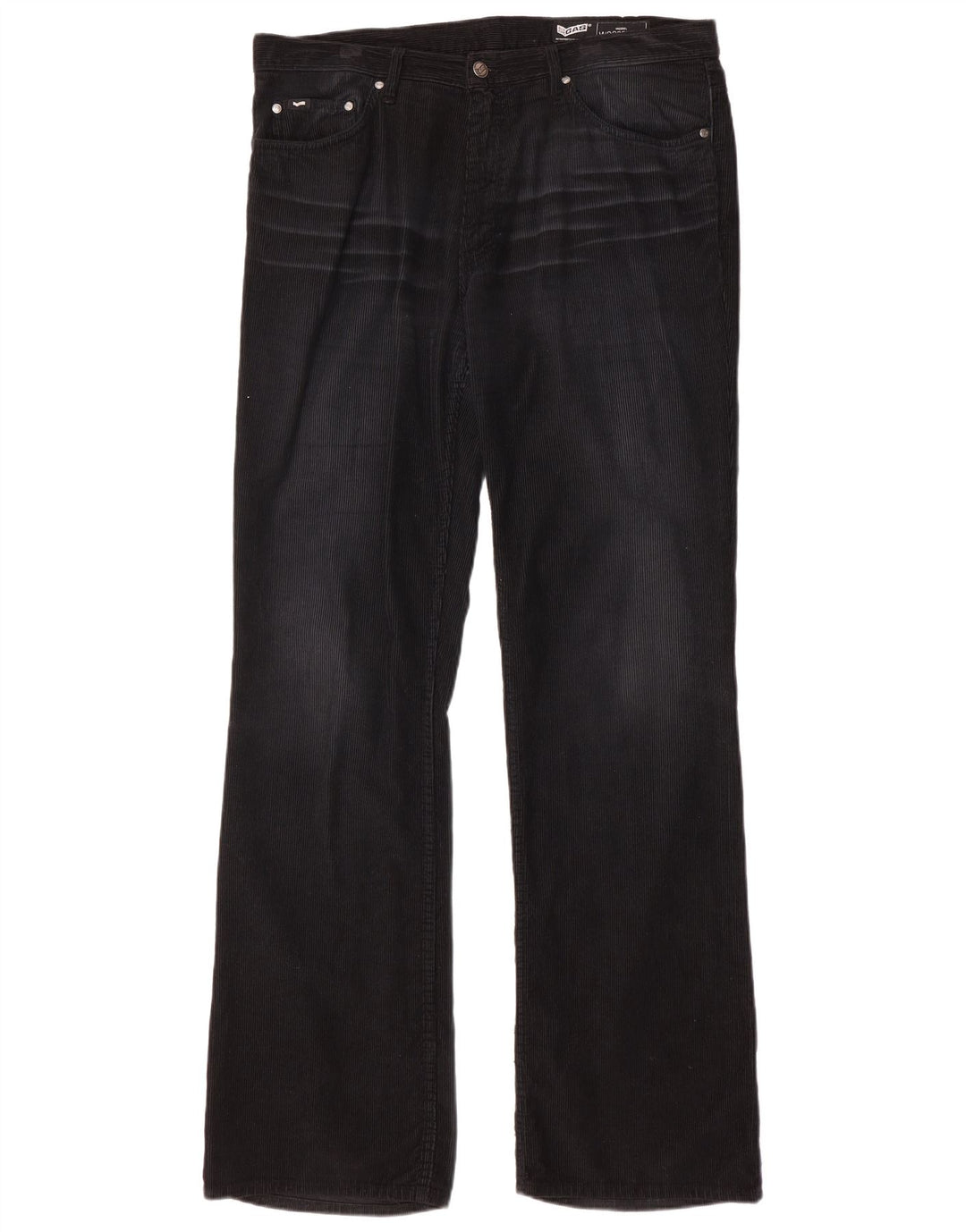 Gas Herre Bootcut Corduroy Bukser W36 L34 Sort