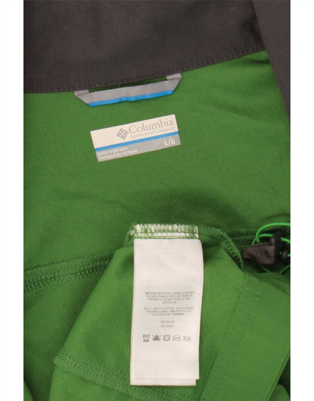 Columbia træningsdragt til mænd, topjakke, stor grøn polyester