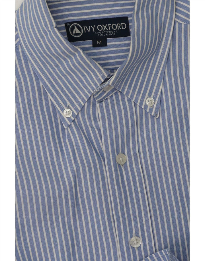 Ivy Oxford Herreskjorte Medium Blue Pinstripe