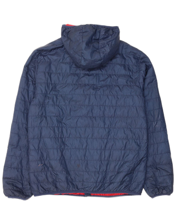Umbro Herre hættepolstret jakke UK 40 Large Navy Blue Polyester