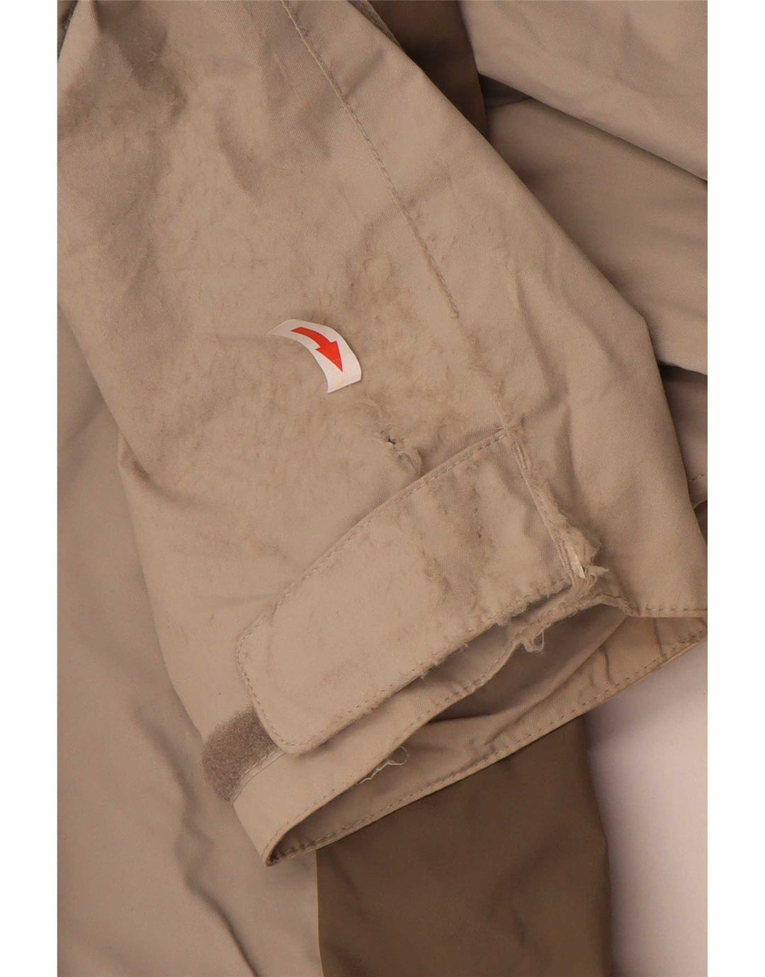Jack Wolfskin Regnjakke til mænd UK 44/46 XL Beige Colourblock Polyamid