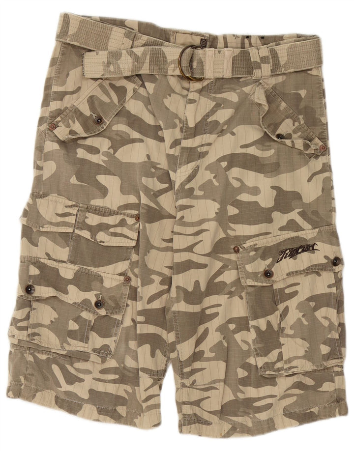 Rip Curl Herre Cargo Shorts W36 Stor Beige Camouflage Bomuld