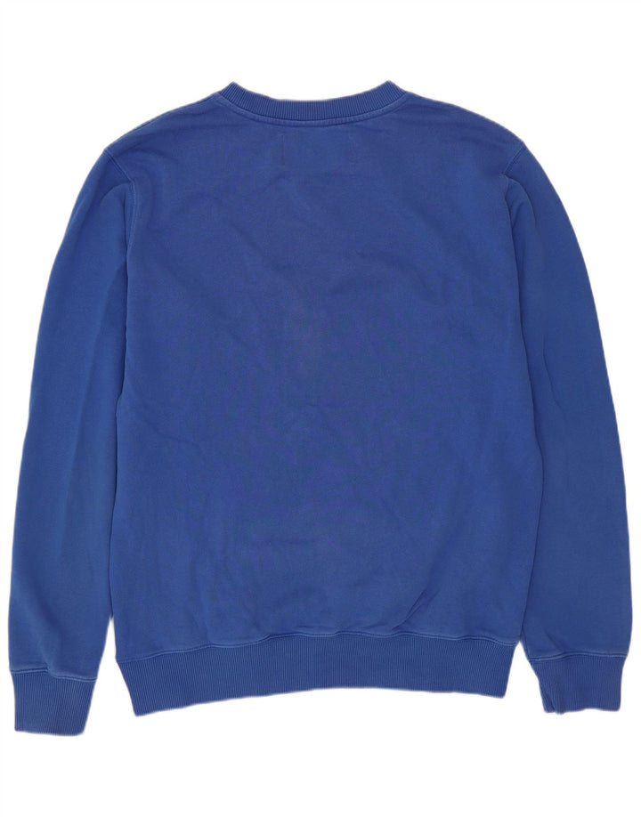 Calvin Klein Jeans Herre Grafisk Sweatshirt Jumper Medium Blå Bomuld