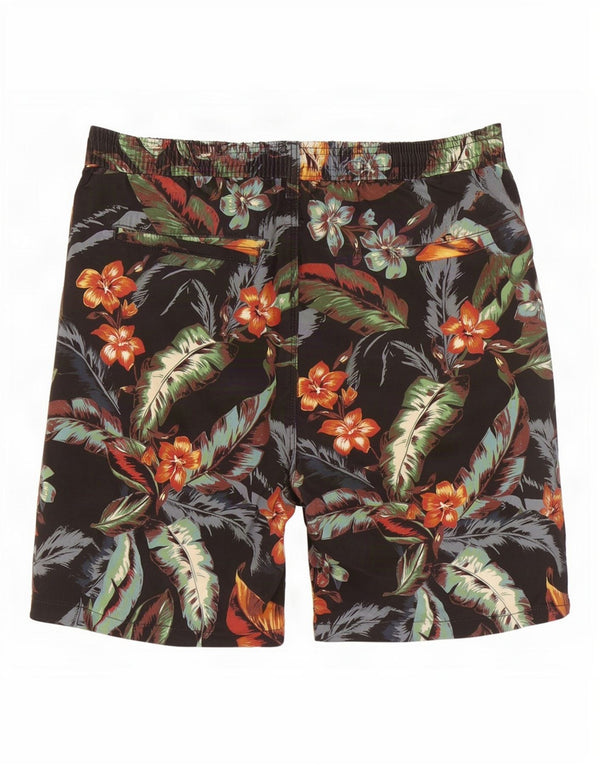 Superdry Hawaiianske chinoshorts til mænd Medium W32 sort blomstret bomuld