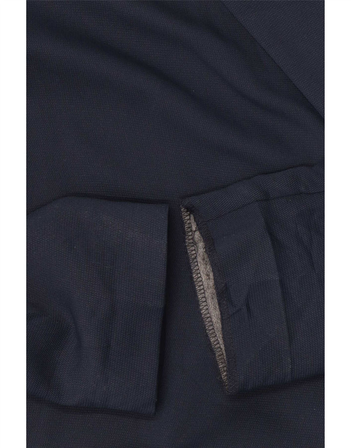 Topshop Dame 1 Knap Blazer Jacket UK 14 Large Navy Blue Polyester