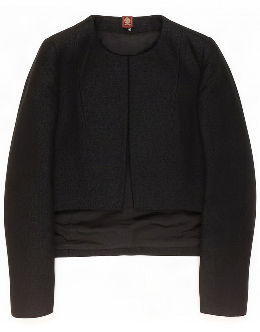 Dondup Womens Open Blazer Jacket IT 42 Medium Black Virgin Wool