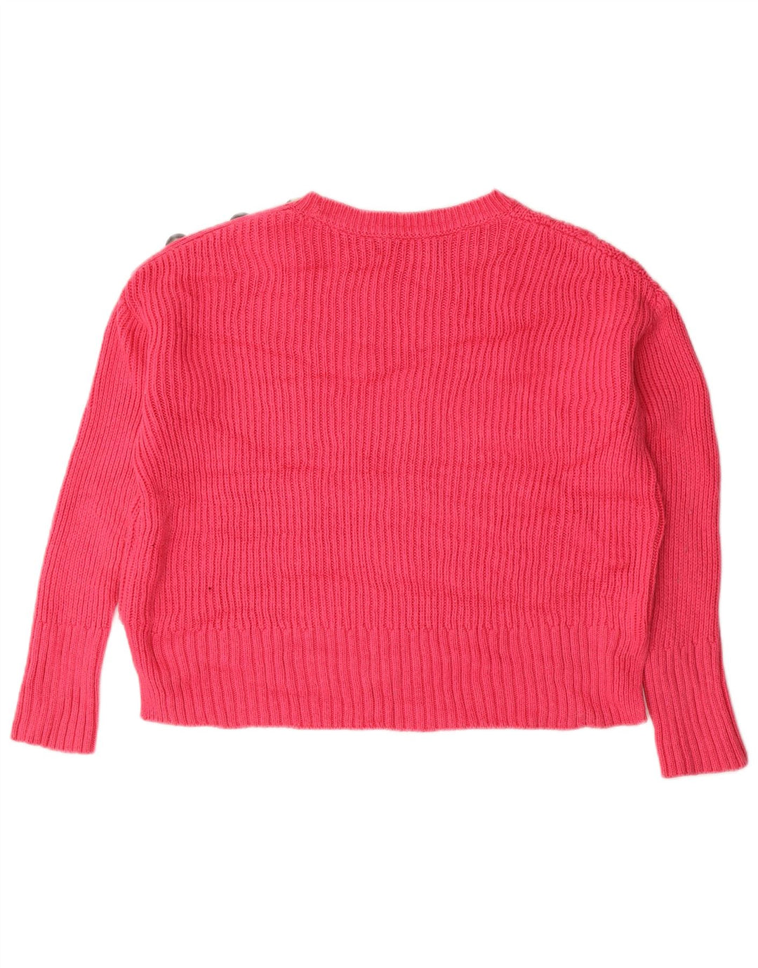 Marks & Spencer Dame Oversized Boat Neck Jumper Sweater UK 12 Medium Pink