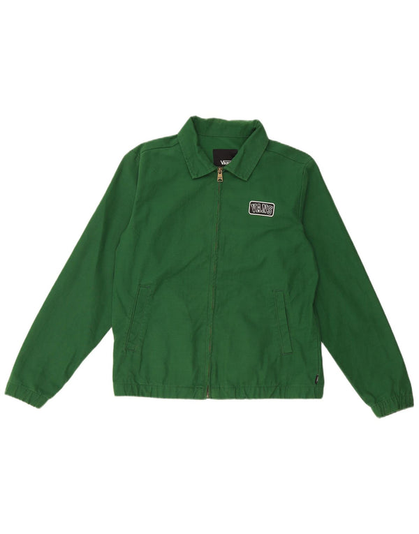 Vans Womens Bomber Jacket UK 14 Medium Green Bomuld