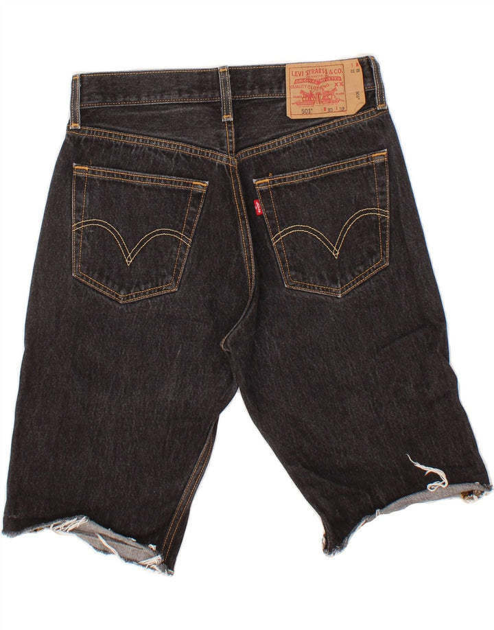 LEVI'S Herre 501 denimshorts W32 Medium Sort Bomuld