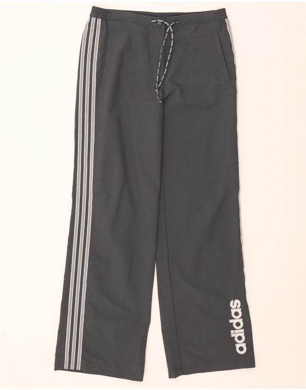 Adidas Graphic Tracksuit Bukser til kvinder UK 12 Medium Grey Nylon